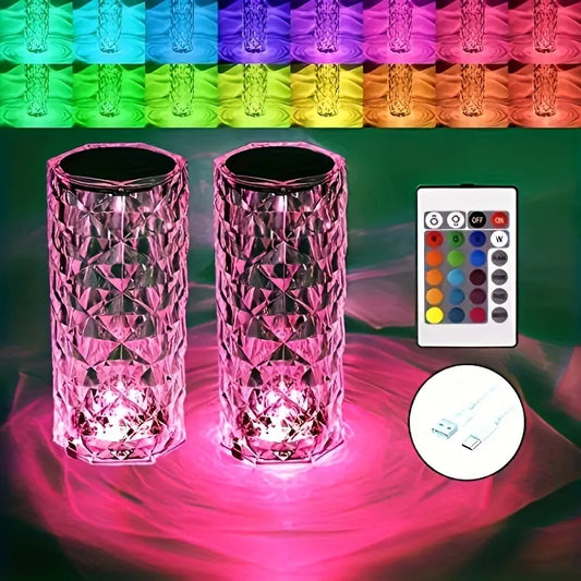 Crystal RGB Touch Lamp