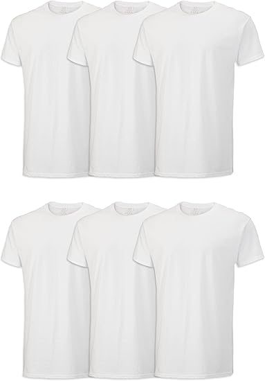 Men's Crew Tee Undershirts, Moisture