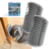 2 Pack Softer Self Groomer with Catnip Wall Corner Massage