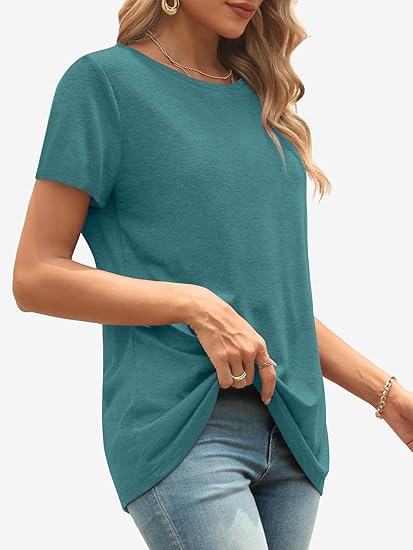 Womens T Shirt Summer Tops Short Sleeve Fashion