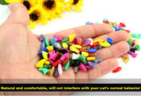 140pcs (14 Colors) Cat Nail Caps,