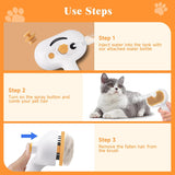 Pet Steam Brush for Dog & Cat – 3-in-1