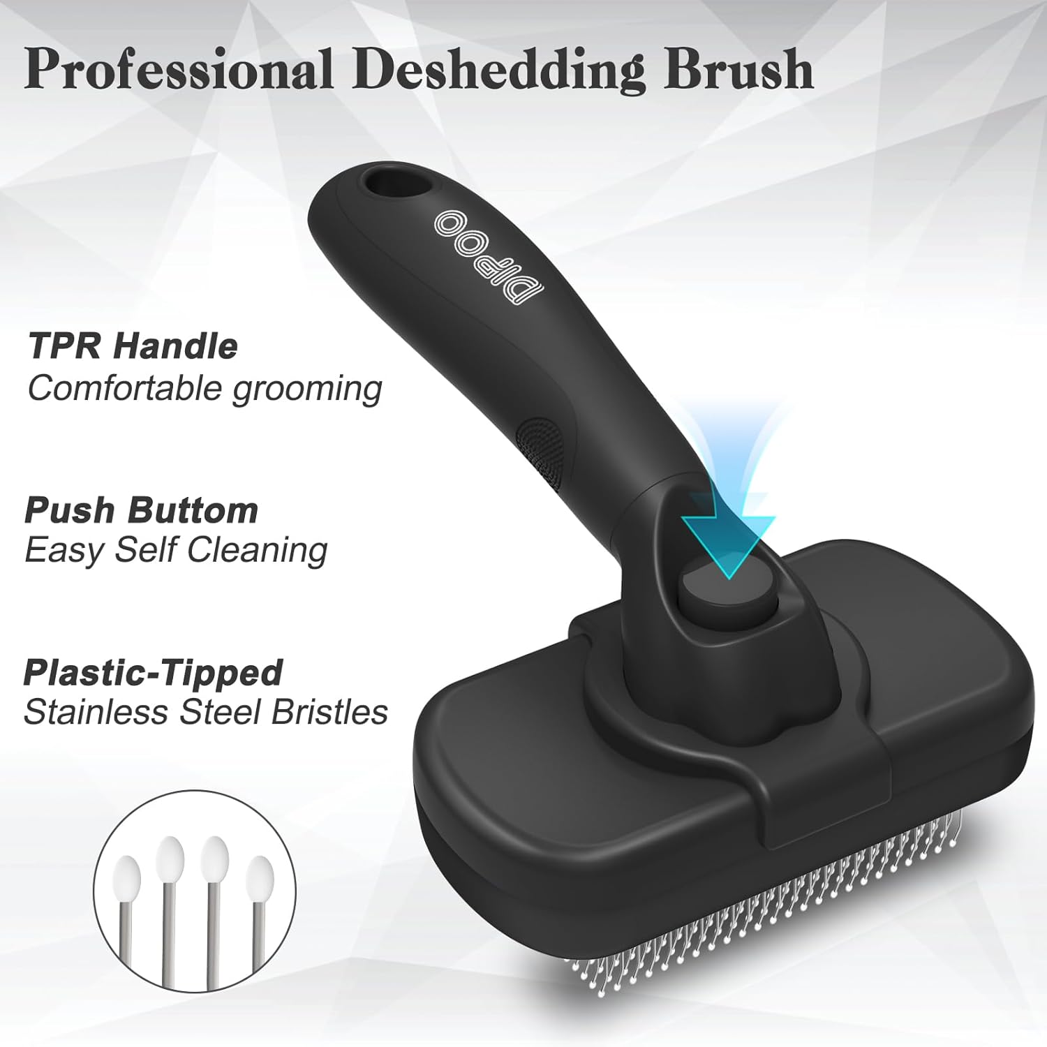 Self Cleaning Shedding Brush - Skin Friendly Grooming Tool
