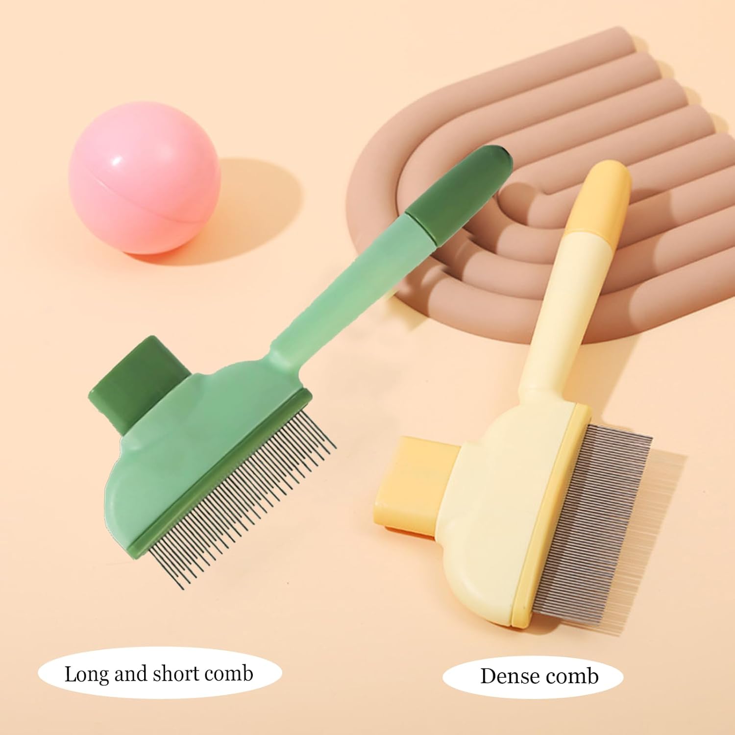 Flea Comb for Cats Dogs Brush for Shedding Pet Hair Removal