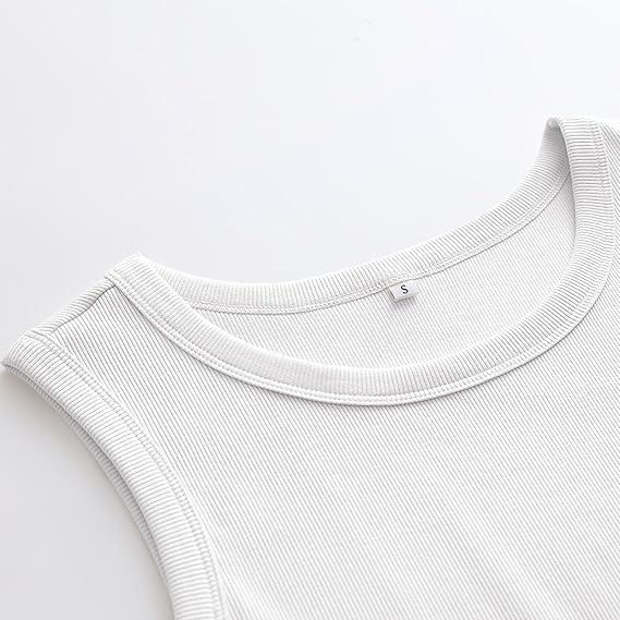 Womens Sleeveless High Neck Tank Tops Fashion Summer