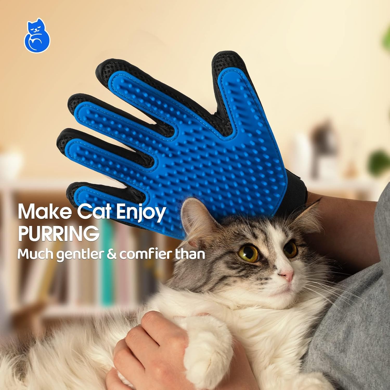 Upgrade Efficient Pet Hair Remover Gloves