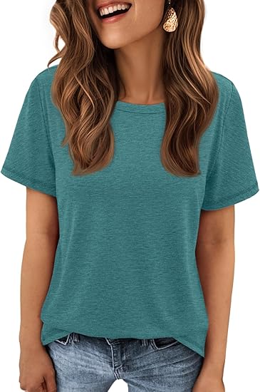 Womens T Shirt Summer Tops Short Sleeve Fashion