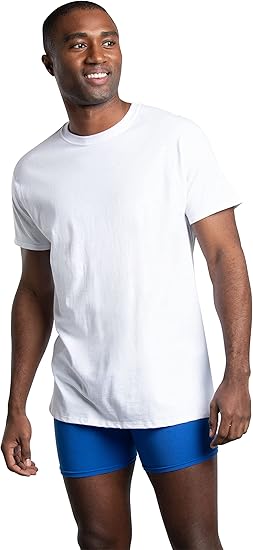Men's Crew Tee Undershirts, Moisture
