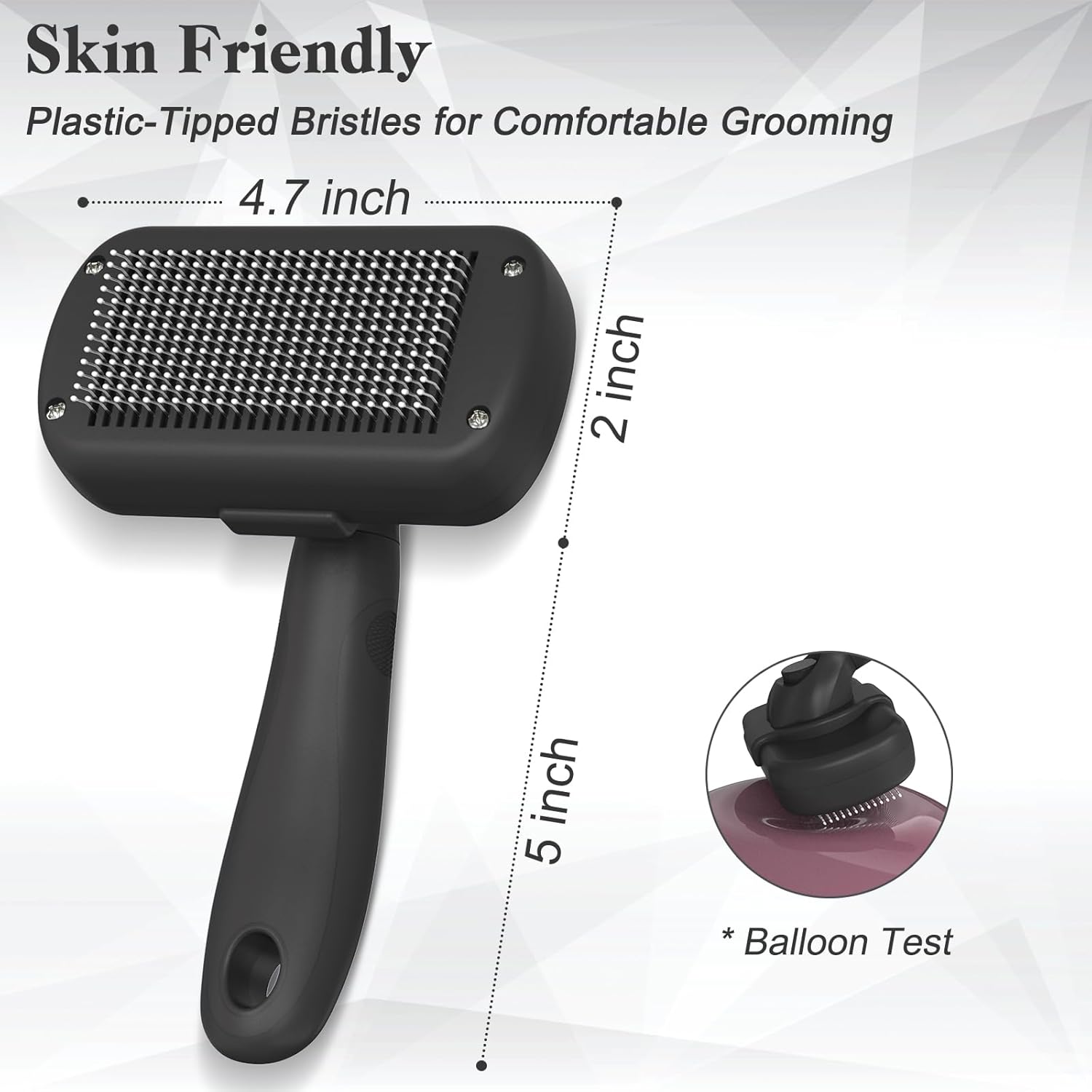 Self Cleaning Shedding Brush - Skin Friendly Grooming Tool