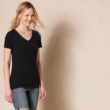 Women's Classic-Fit Short-Sleeve V-Neck T-Shirt