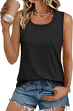 Womens Loose Fit Casual Flowy Tank Tops Square