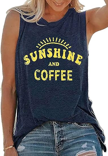 Womens Tank Tops Summer T Shirts Sleeveless Casual Loose
