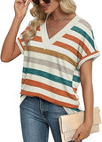 Womens Summer Tops Short Dolman Sleeve Shirts