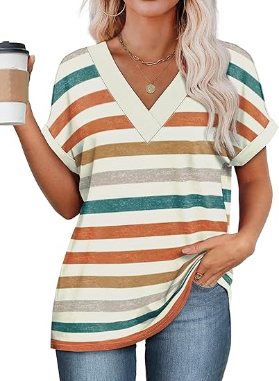 Womens Summer Tops Short Dolman Sleeve Shirts
