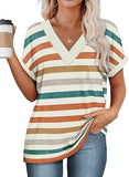 Womens Summer Tops Short Dolman Sleeve Shirts