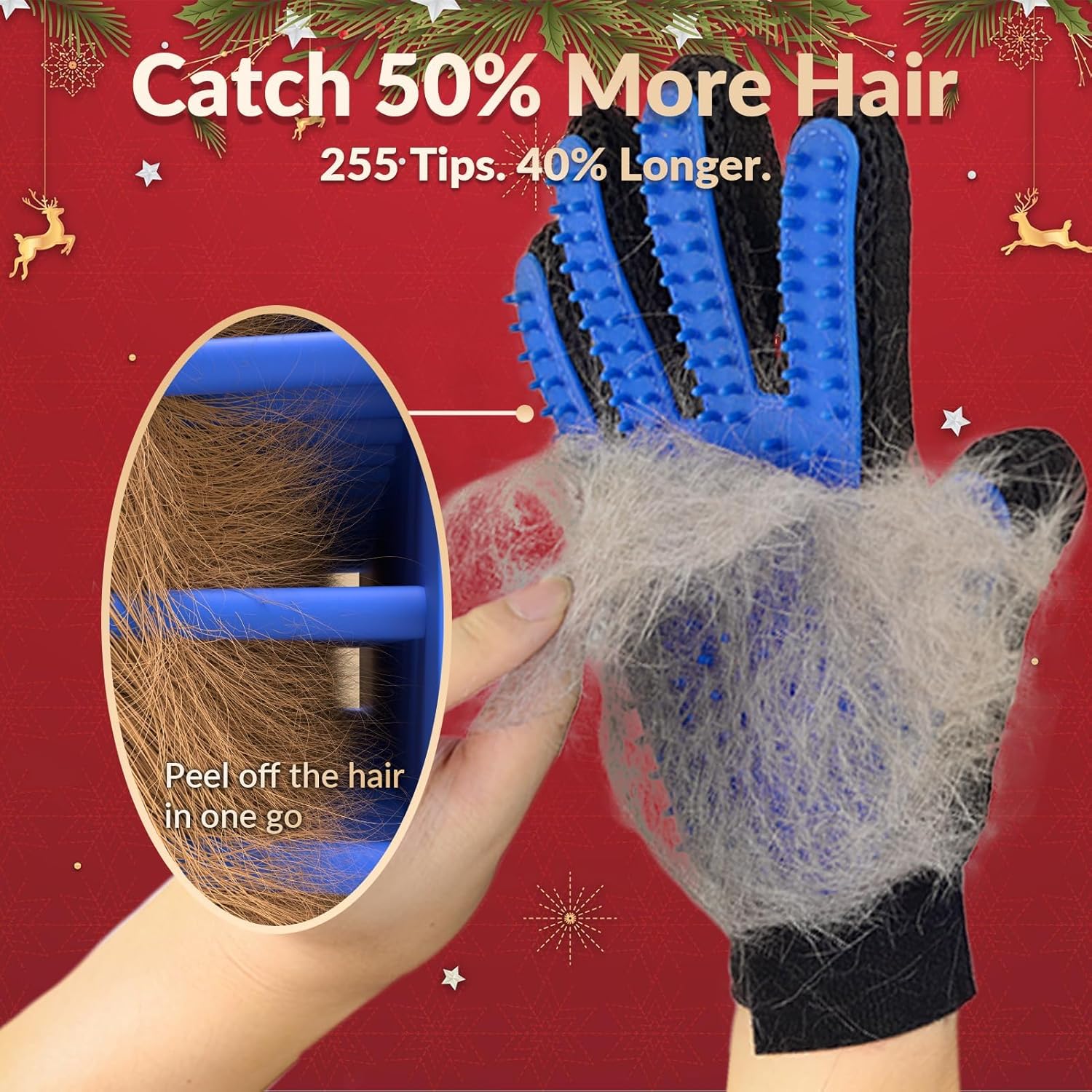 Upgrade Efficient Pet Hair Remover Gloves