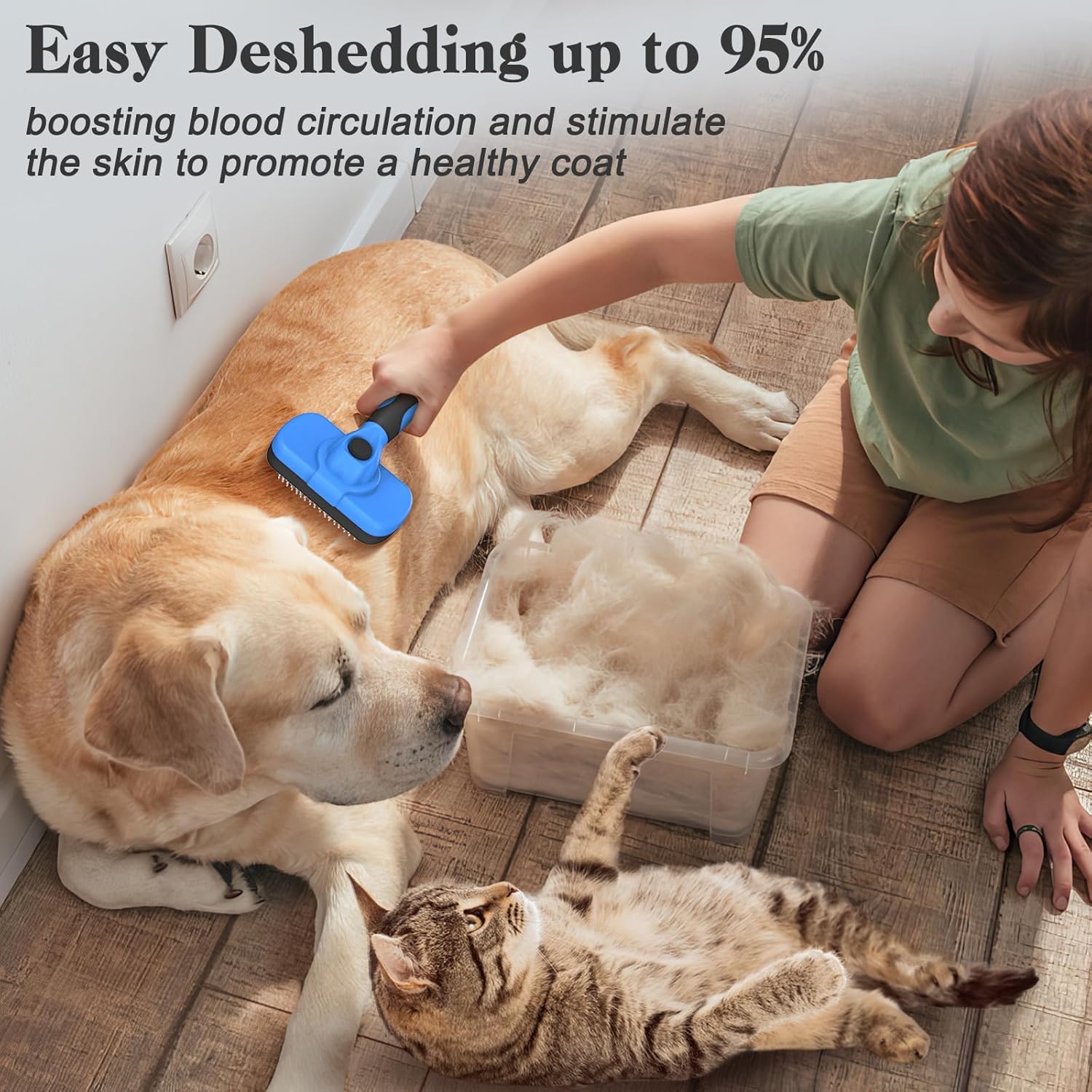 Self Cleaning Slicker Brush - Skin Friendly